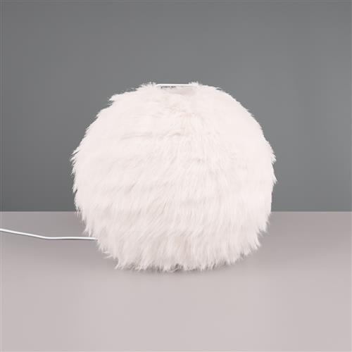 Furry White Table lamp Complete R51581001