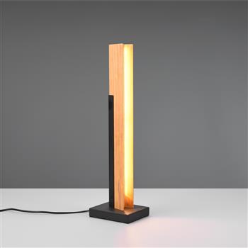 Kerala LED Wood And Matt Black Table Lamp 541610132