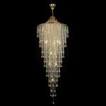 Inina 15 Light French Gold Clear Crystal Ceiling Pendant IL32776