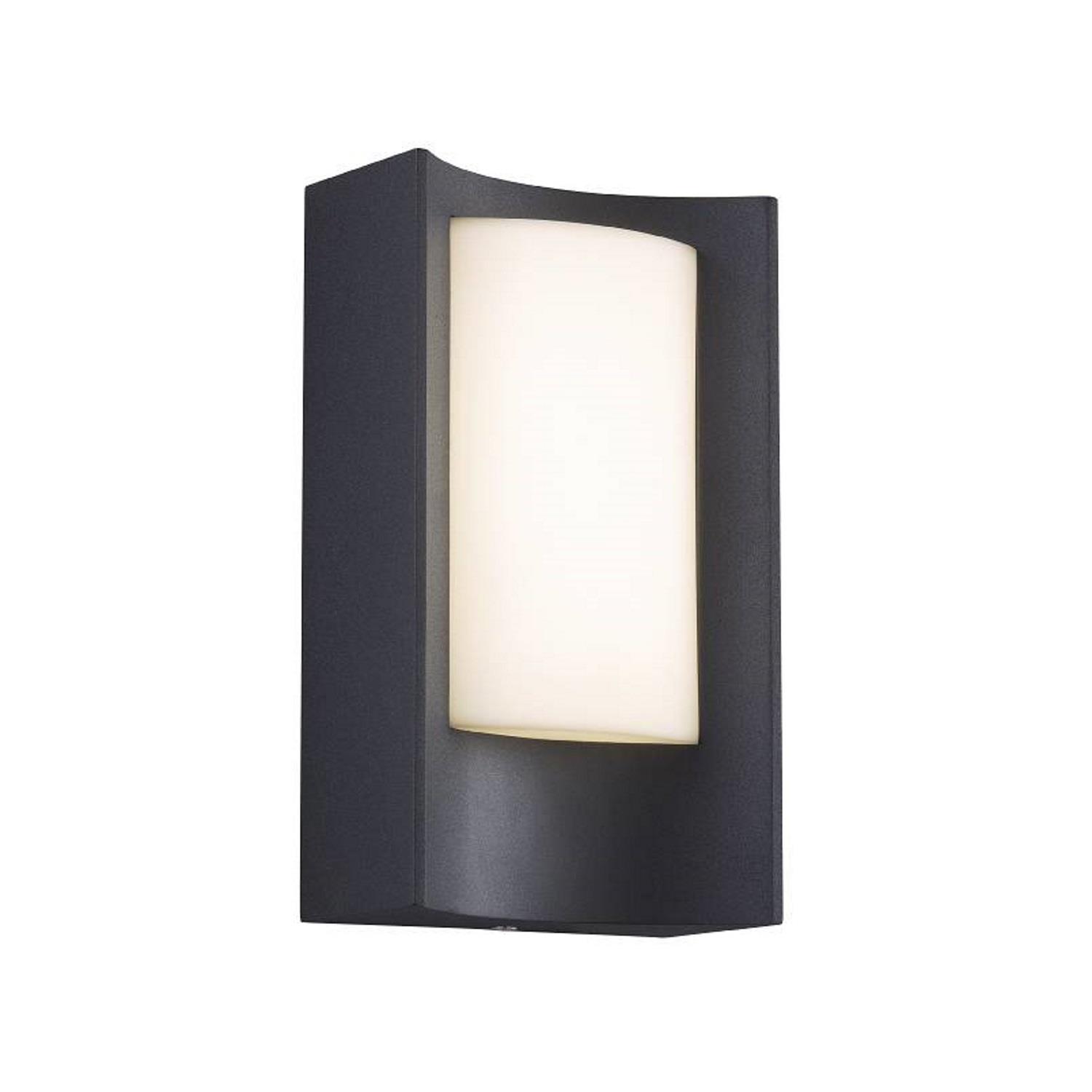 Aspen Outdoor Black Led Wall Light The Lighting Superstore