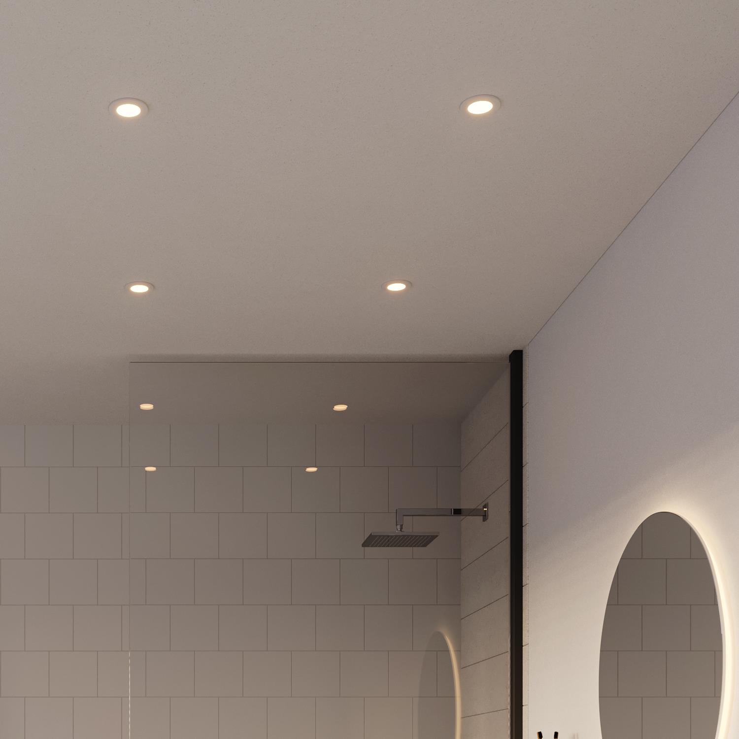 Leonis IP65 2700K LED Shower Downlights The Lighting Superstore