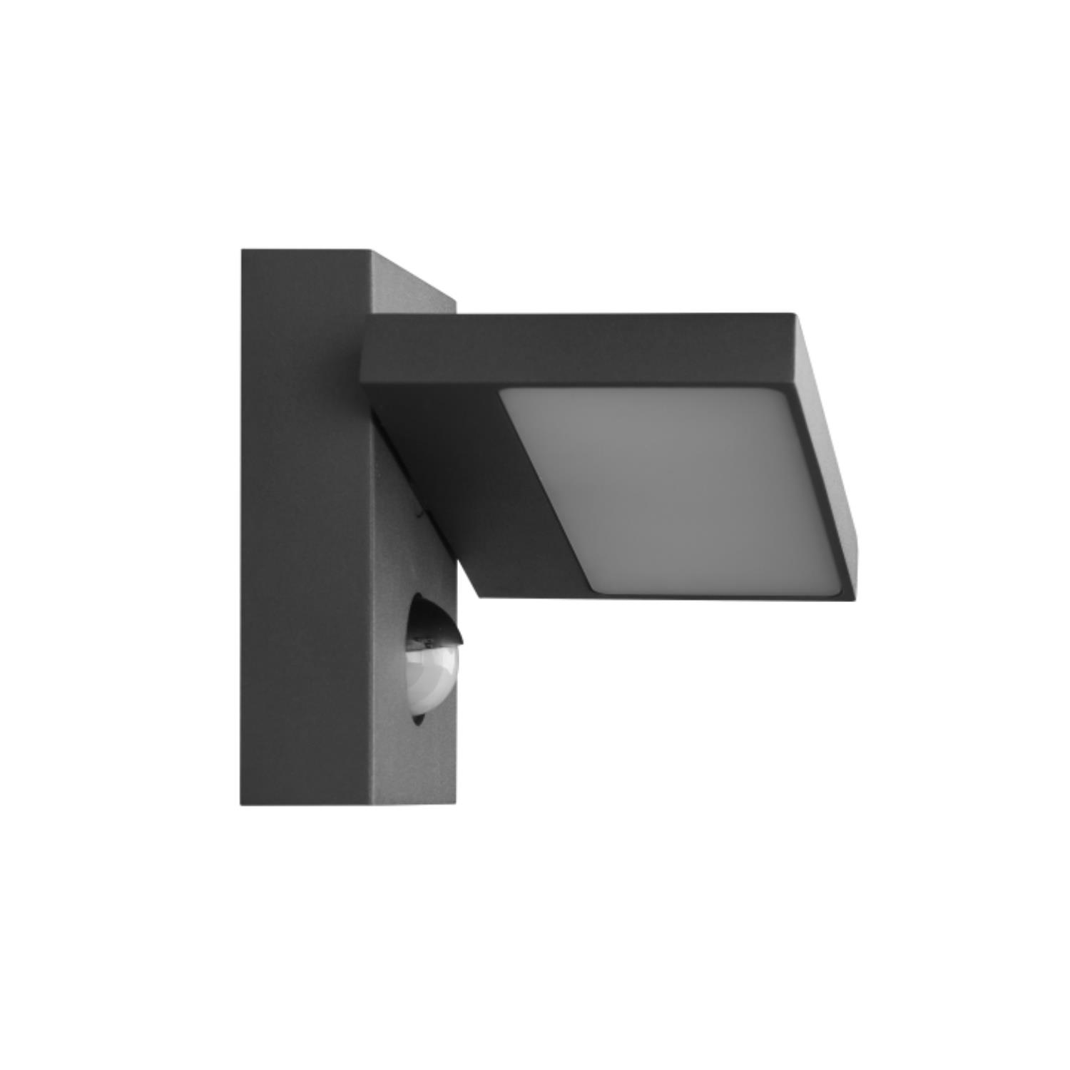 Horton Ip Led Anthracite Outdoor Pir Wall Light The