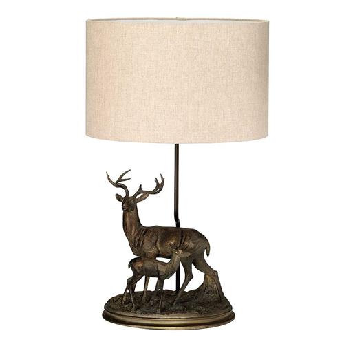 Amelia Bronze Patina Stag And Fawn Table Lamp DL-AMELIA-TL