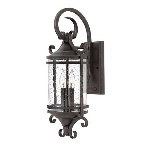 Black Outdoor IP44 Rated Double Light Wall Lantern HK CASA M