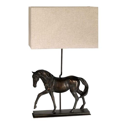 Dorado Bronze Patina Large Horse Table Lamp DL-DORADO-TL