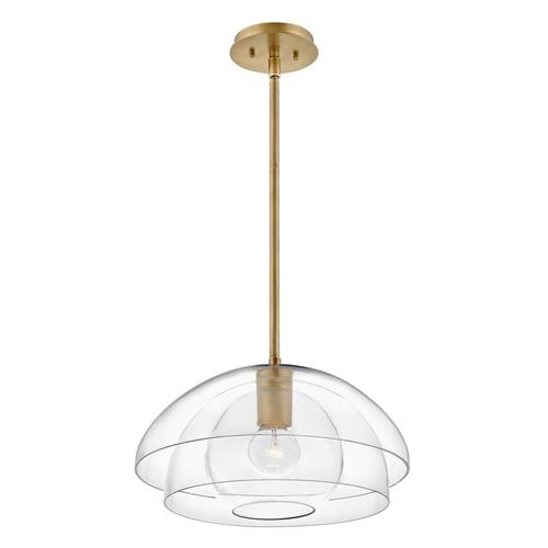 Heritage Brass Semi-Flush/Pendant Light QN-LOTUS-P-HBR