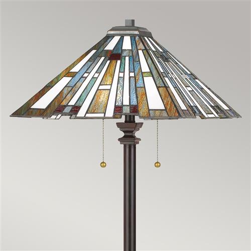 Maybeck Valiant Bronze Tiffany Floor Lamp Qz-Maybeck-Fl | The Lighting ...