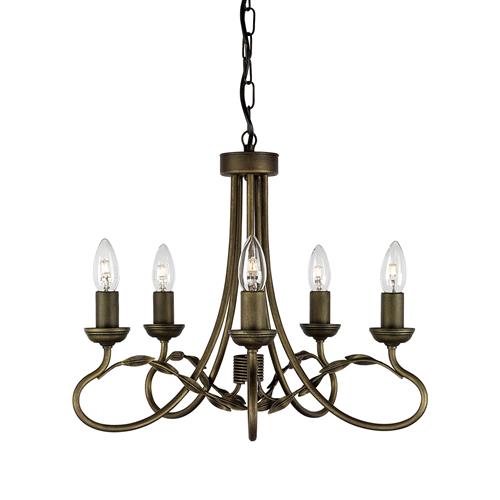 Olivia Black Gold Ceiling Light OV5-BLK-GOLD