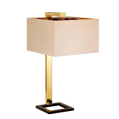 Plein Dark Brown And Polished Gold Table Lamp PLEIN-TL