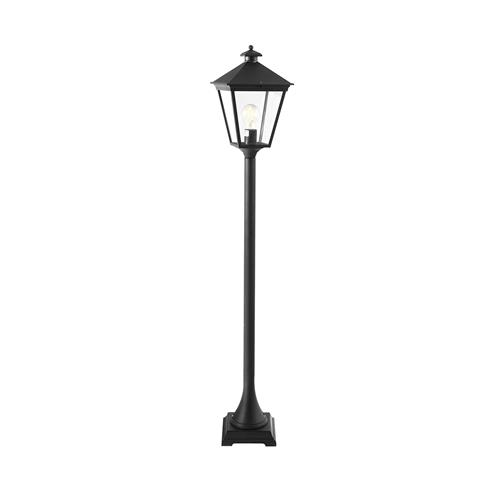 Turin IP54 Outdoor Small Pillar Light Black Finish T4-BLACK