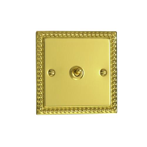 polished brass toggle light switch