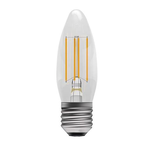 Candle LED E27 Cool White Glass Filament 4W 60115