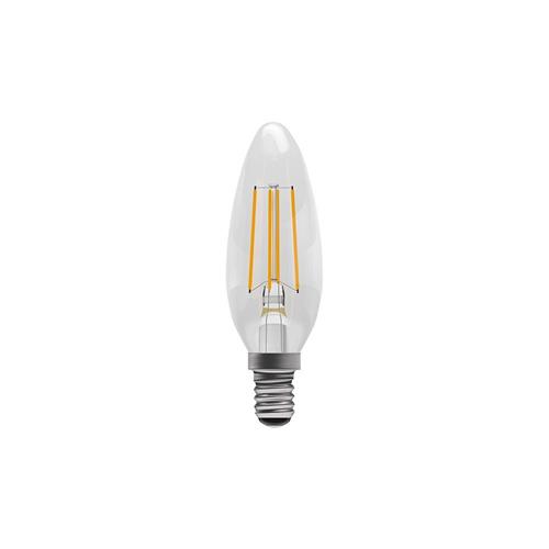 Cool White LED Ses/E14 Filament Candle Lamp | The Lighting Superstore
