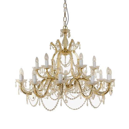 Marie Theresa 19 Light Crystal & Gold Chandelier CP00150/18+1/G