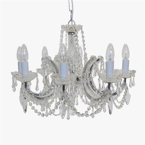 Marie Theresa 8 Light Chrome & Crystal Fitting CP00150/08/CH