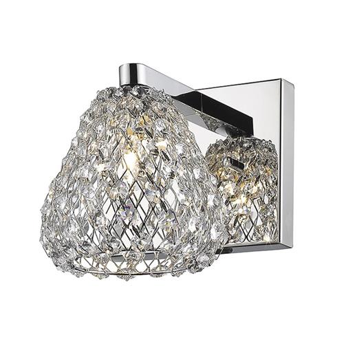 Simone Crystal & Chrome Single Wall Light CFH501131/01/WB/CH