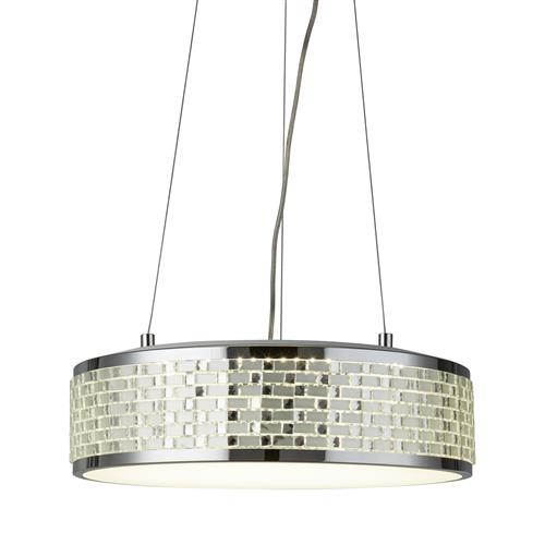 Baltimore LED Tile Effect Eight Light Ceiling Pendant 43988Cc The