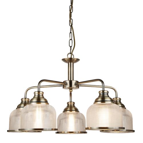 Bistro 2 Led Five Arm Ceiling Pendant Light Fittting The