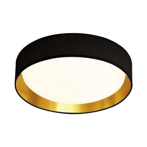 Gianna Black And Gold Flush LED Ceiling Light 9371-37BGO