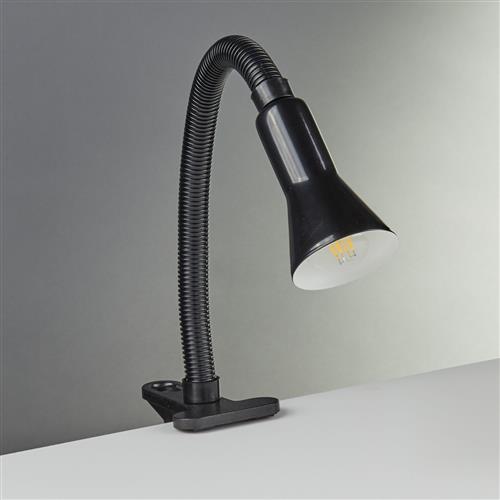 Black Clamp On Desk Lamp 4122Bk | The Lighting Superstore