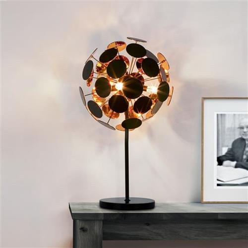 Discus Black & Gold Table Lamp 3070BG