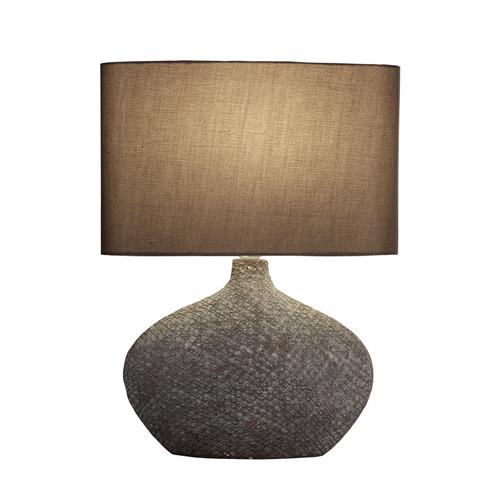 Fairview LED Ceramic Matt Brown Textured Table Lamp 4563Br | The ...