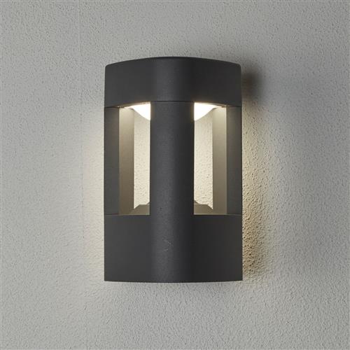 Michigan IP44 LED Dark Grey Outdoor Wall Light 2005GY