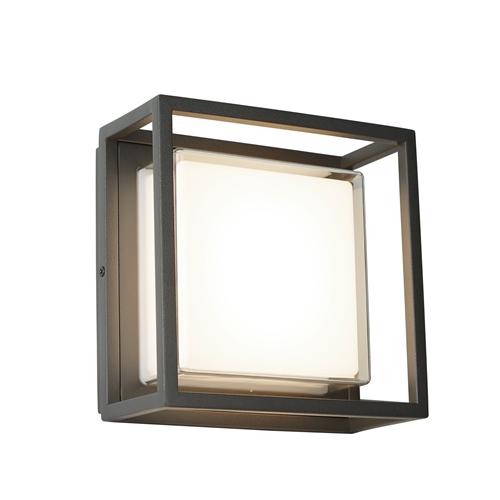 Ohio Ip44 Led Dark Grey Outdoor Wall Ceiling Light 3812gy