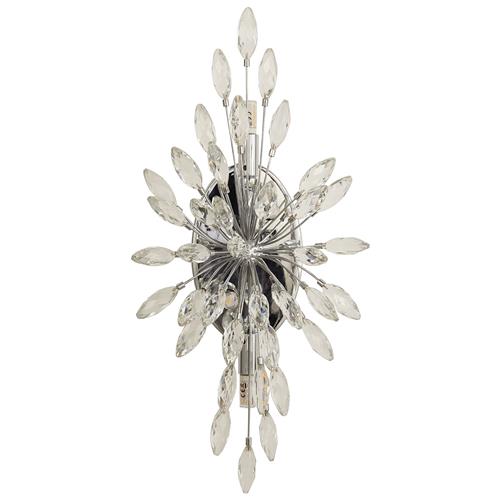 Peacock Chrome 4 Light Crystal Wall Fitting 86012-4CC