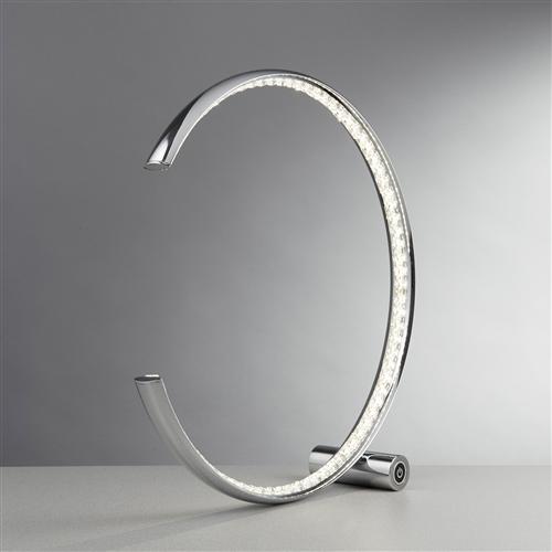 chrome bedside lamp