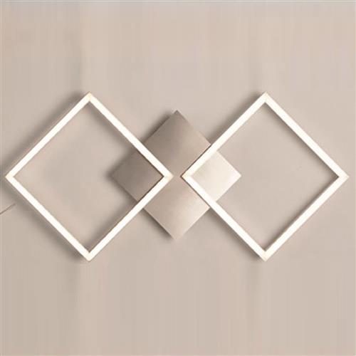 Wall Art Medium Sized LED Satin Silver Wall Fitting 2912SS