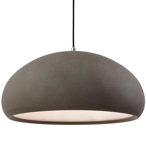 Costa Concrete Coloured Bulbous Dome Pendant 2308CN