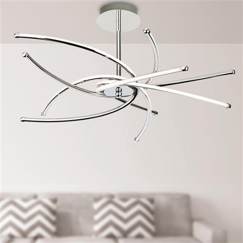 Caprice LED Semi Flush Ceiling Light 4852CH