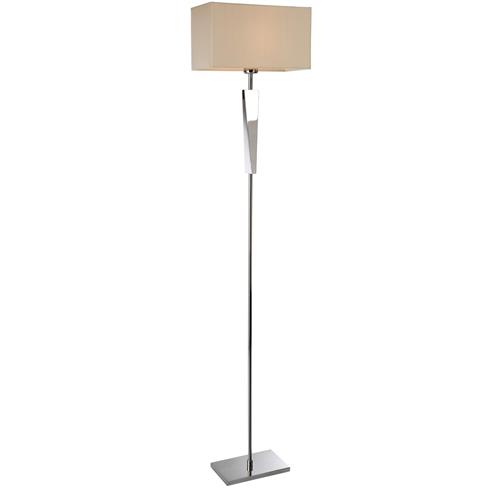 Charity Polished Stainless Steel Floor Lamp 8822-20 