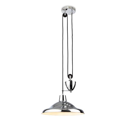 Suffolk Rise and Fall Ceiling Pendant Chrome 2928CH