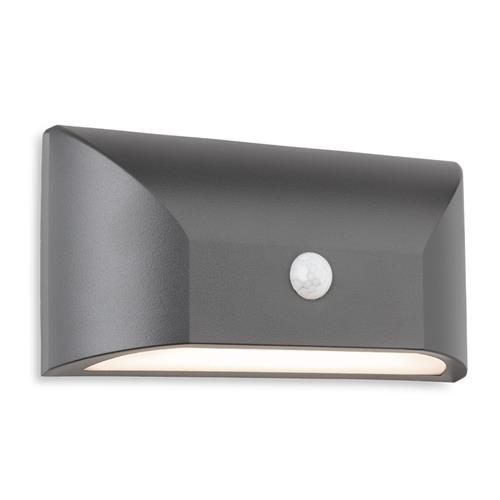Mission IP65 LED Outdoor Resin PIR Graphite Wall Light 4156GP