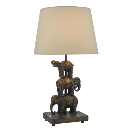 stacked elephant lamp