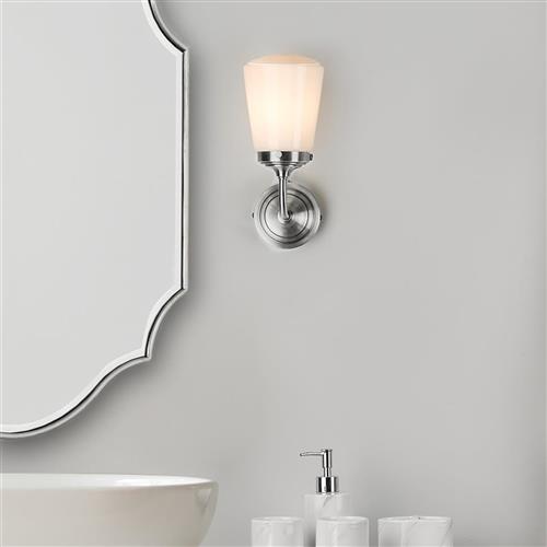 Caden IP44 Polished Chrome Bathroom Wall Light CAD0750