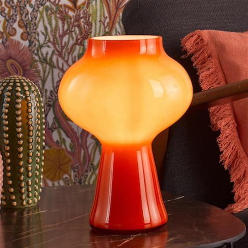 Chrissy Retro Orange Art Glass Table Lamp CHR4211