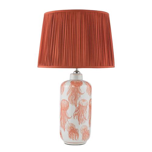 Cyanea Coral Pink And White Jellyfish Table Lamp CYA4203+ZEE1603