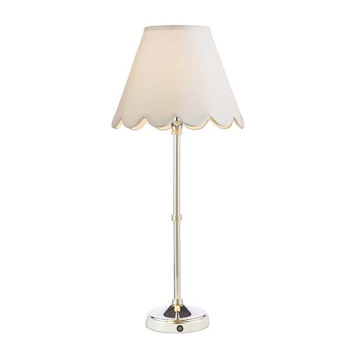 Dahl LED Polished Nickel And Ivory Touch Table Lamp DAH4238+NER102