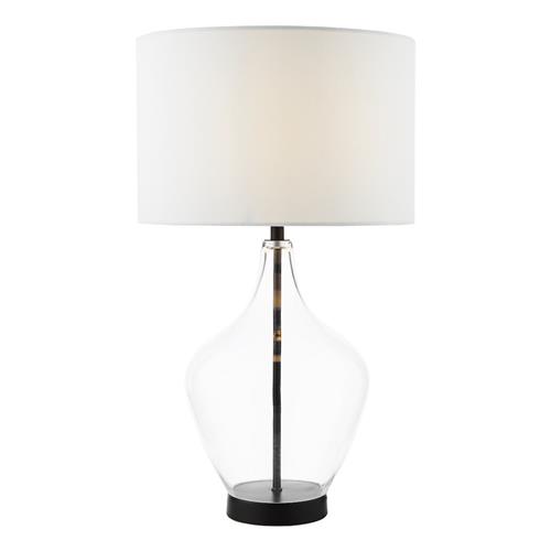 Drago Matt Black And Ivory Shade Table Lamp DRA4222