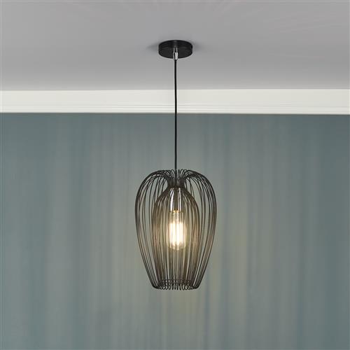 Ero Black Pendant Ceiling Fitting ERO0122