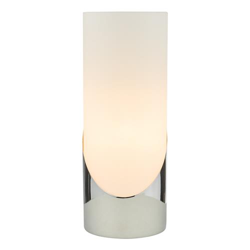 Faris Polished Chrome And Opal Glass Touch Table Lamp FAR4250