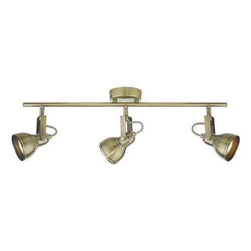 Fothergill 3 Light Antique Brass Bar Spotlight FOT7375