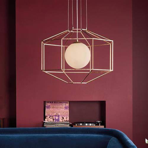 Izmir Gold Leaf Pendant Light IZM0135