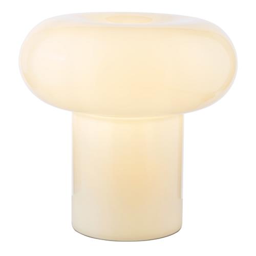 Kaja White Opal Glass Mushroom Table Lamp KAJ422