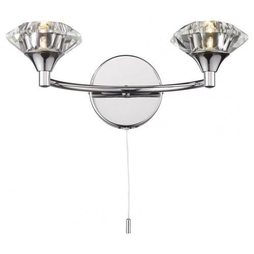 Luther Two Arm Wall Light Polished Chrome Finish LUT0950