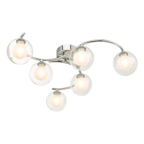 Nakita Six Arm Polished Chrome Semi Flush Ceiling Fitting NAK6450-04