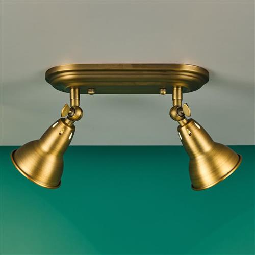 Nathaniel Warm Bronze Double Ceiling Spot Light NAT7542